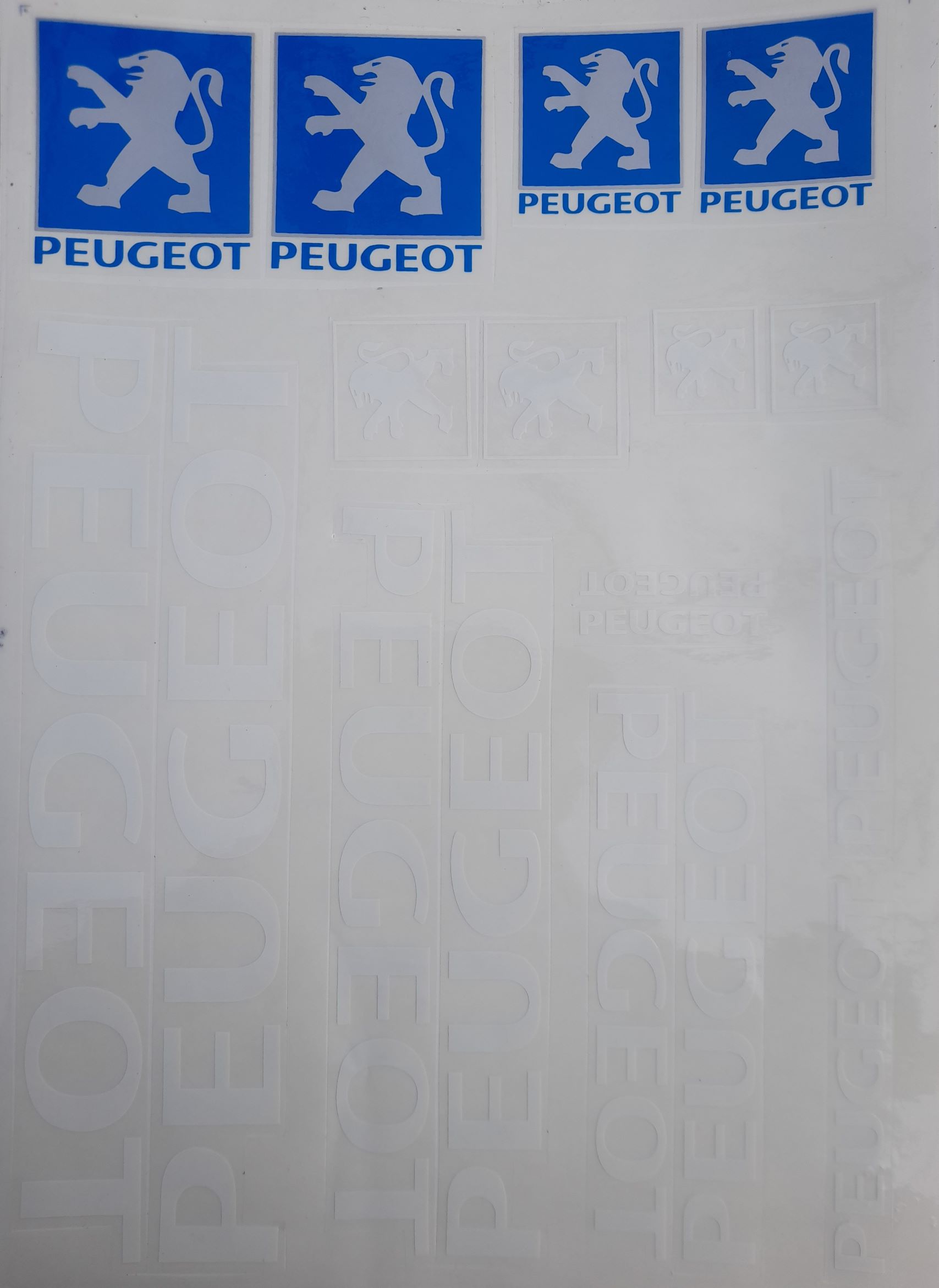 Лепенки - стикери Peugeot
