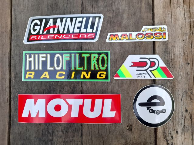 Лепенки - стикери Motul, HifloFiltro Giannelli, RP, Malossi, верига