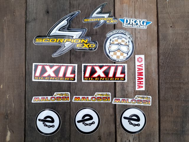 Лепенки - стикери Drag, Scorpion Exo Yamaha, IXIL, Malossi, верига