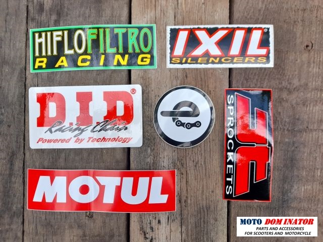 Лепенки - стикери Motul, DID, JT, IXIL, HifloFiltro, верига